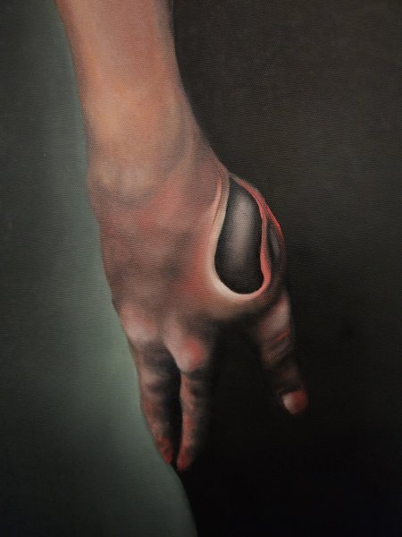 Additional view 5: Modern Portrait Painting CANDEDON by painter Stefano Mazzolini oil canvas 