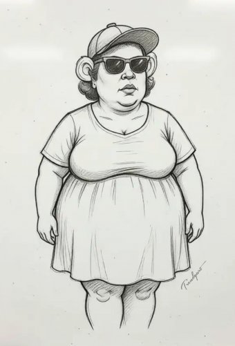 Drawing "Elegant Sketch of Sensual Woman Portrait" by illustrator Trendy Art pencil paper at Jose Art Gallery