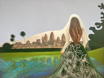 Живопись "Глава 9. Камбоджа. Ангкор-Ват", живописец Ольга Серебрянская смешанная техника холст в Jose Art Gallery