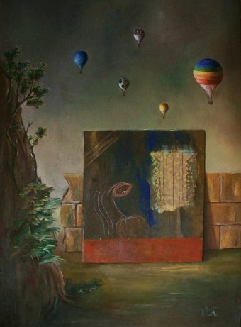 Peinture "Moment transcendantal", peintre Giovanni Primo Greco huile bois à la Jose Art Gallery