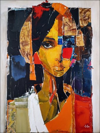 Pintura "Holy Face of Genesis", pintor Alexander Aksyonov acrílico lienzo en Jose Art Gallery