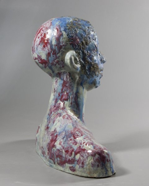 Imagem adicional 2: Abstração Retrato escultorico Escultura "Busto_04", escultor Nadiia Otriazha & Fedir Bushmanov Cerâmica 