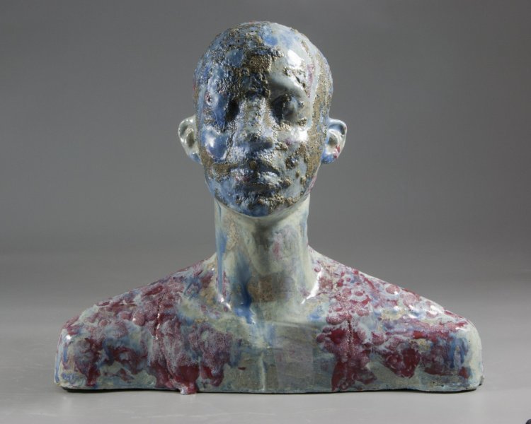 Imagem adicional 9: Abstração Retrato escultorico Escultura "Busto_04", escultor Nadiia Otriazha & Fedir Bushmanov Cerâmica 