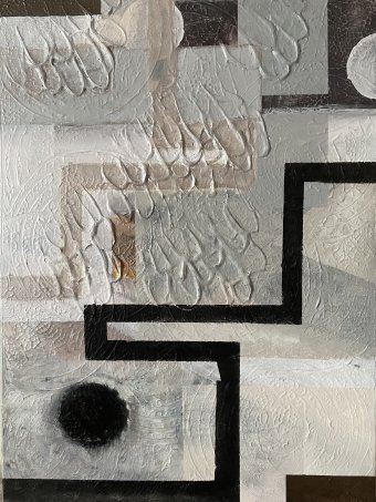 Malarstwo "Streszczenie 21: Eksploracja tekstury i formy", malarz Alex akryl płótno w Jose Art Gallery