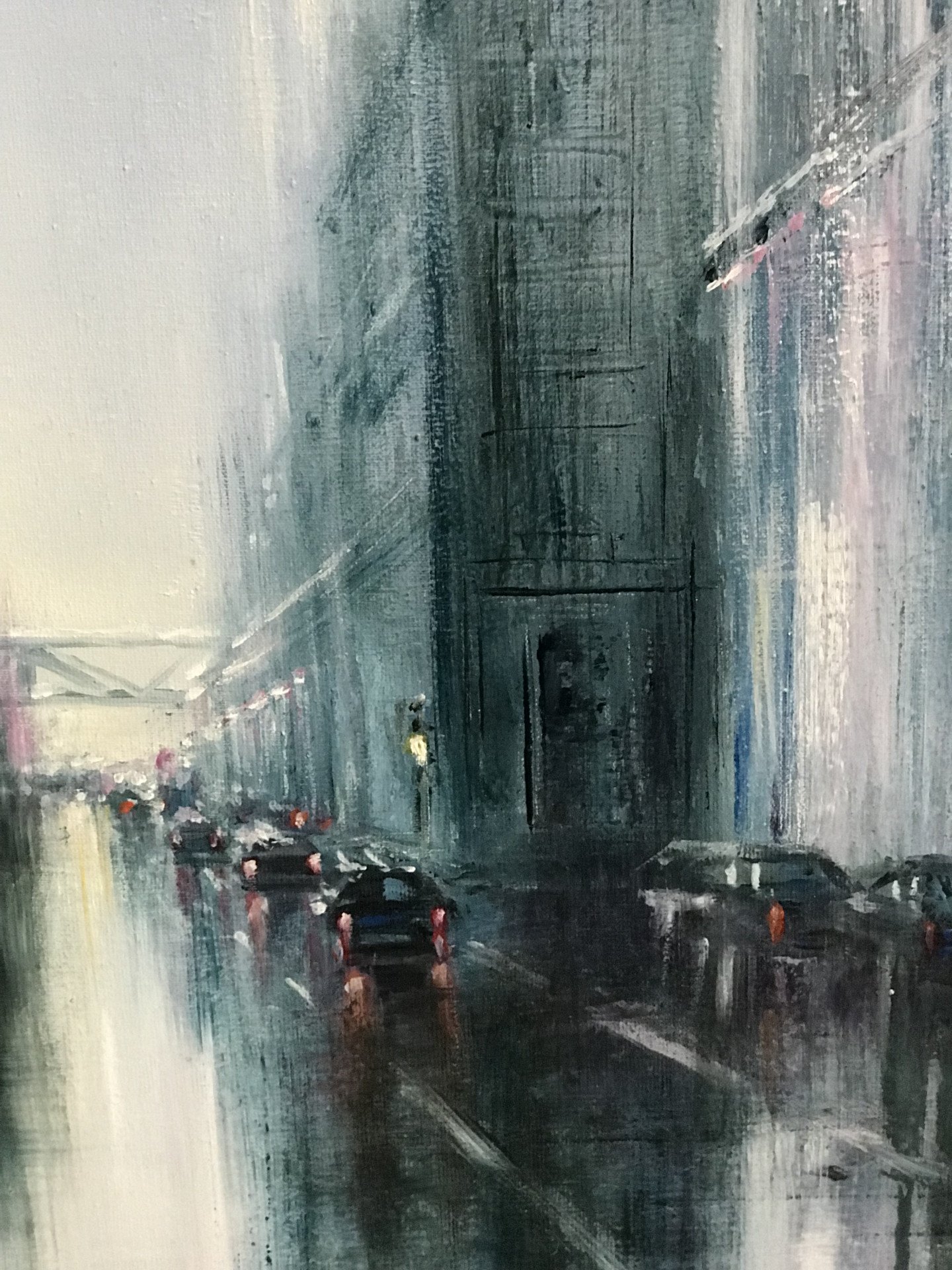 Rain and light - painting