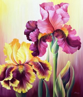 Painting "Unity" by painter Anna Shkolik acrylic canvas at Jose Art Gallery