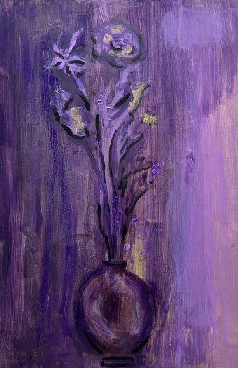 Pintura "Flor de ataque", pintor Valeriy Fayner acrílico lienzo en Jose Art Gallery