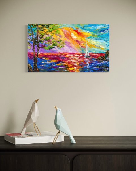 Immagine aggiuntiva 2: Impressionismo Paesaggio Pittura "Viaggio interiore", pittore Vladyslav Durniev olio tela 