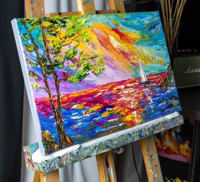 Immagine aggiuntiva 4: Impressionismo Paesaggio Pittura "Viaggio interiore", pittore Vladyslav Durniev olio tela 