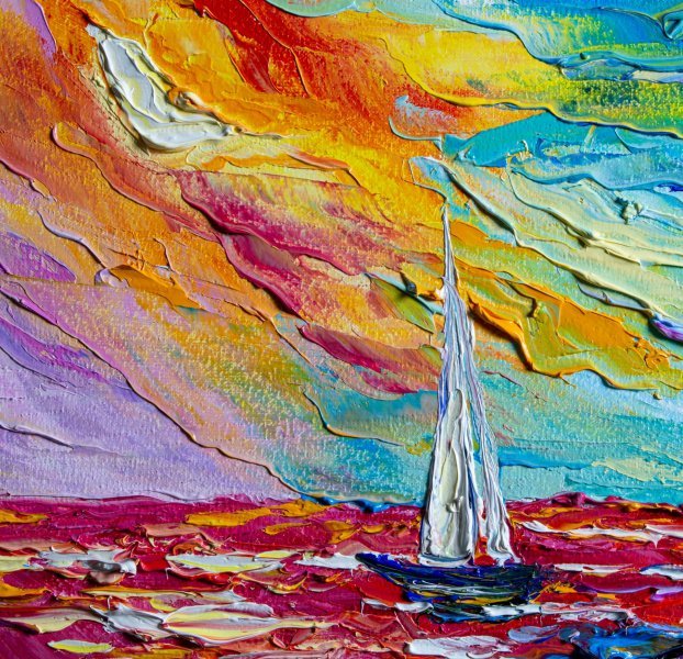 Immagine aggiuntiva 6: Impressionismo Paesaggio Pittura "Viaggio interiore", pittore Vladyslav Durniev olio tela 