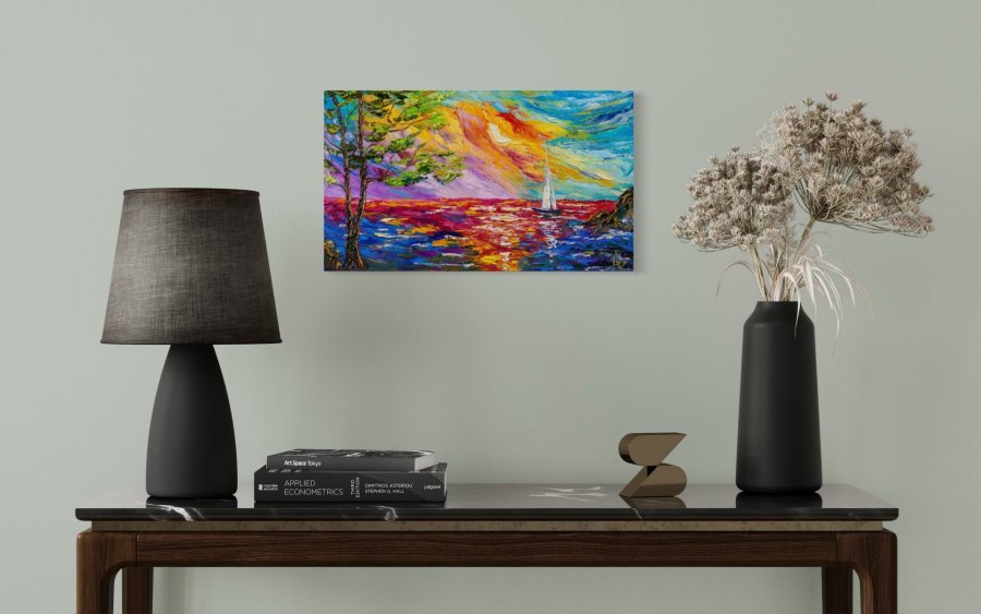 Immagine aggiuntiva 8: Impressionismo Paesaggio Pittura "Viaggio interiore", pittore Vladyslav Durniev olio tela 