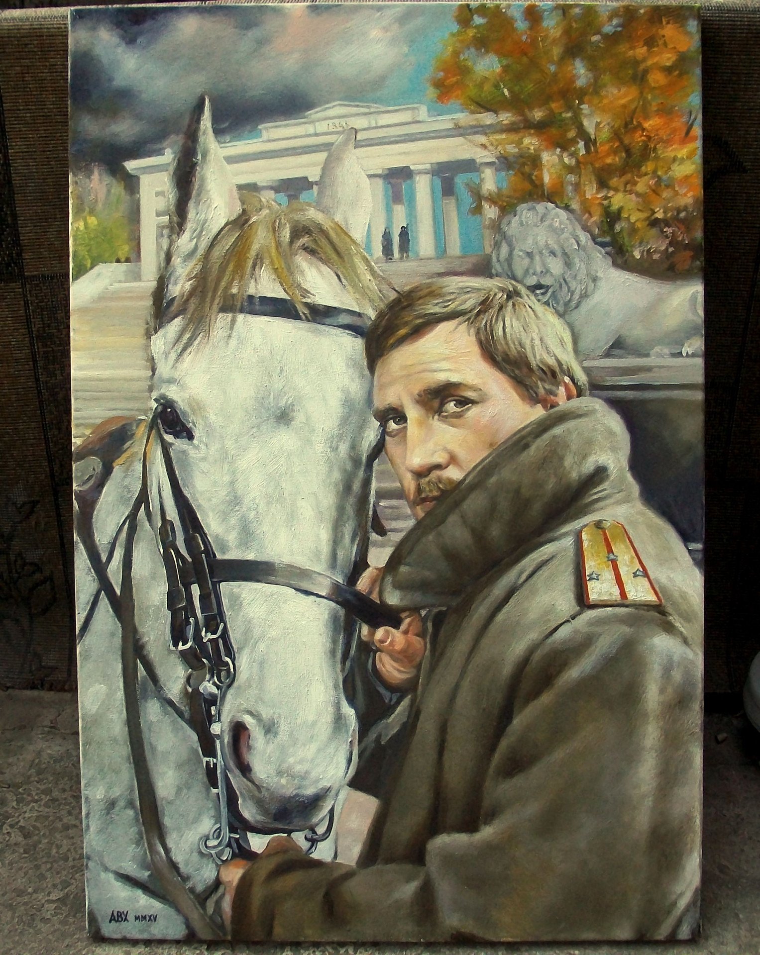The Exodus of Lieutenant Brusentsov - painting