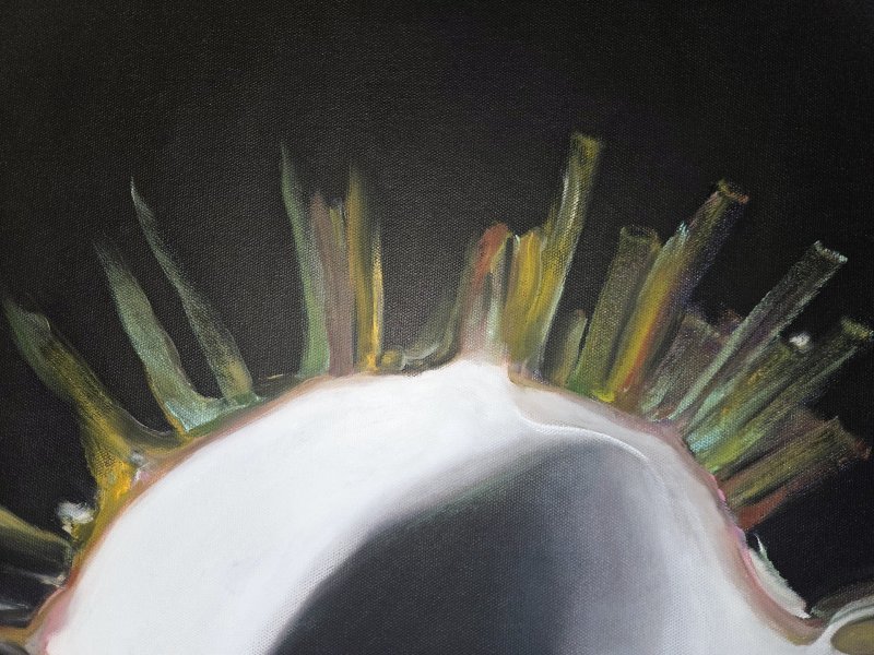 Additional view 2: Modern Portrait Painting HYDRA by painter Stefano Mazzolini oil canvas 