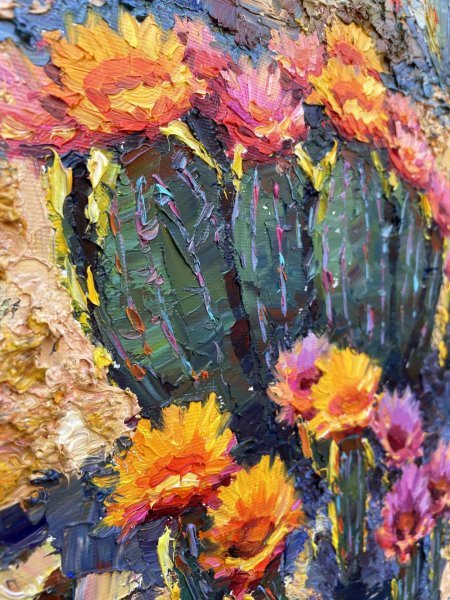 Immagine aggiuntiva 5: Impressionismo Paesaggio Pittura "Canyon dell'Arizona", pittore Yevgeny Chernyakovsky olio tela 