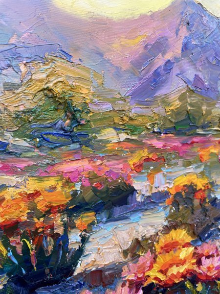 Immagine aggiuntiva 6: Impressionismo Paesaggio Pittura "Canyon dell'Arizona", pittore Yevgeny Chernyakovsky olio tela 