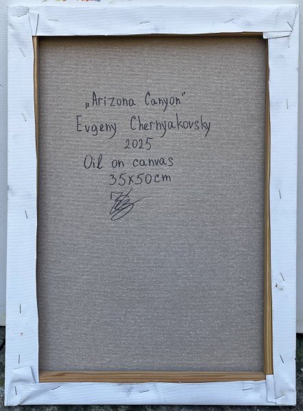 Immagine aggiuntiva 7: Impressionismo Paesaggio Pittura "Canyon dell'Arizona", pittore Yevgeny Chernyakovsky olio tela 