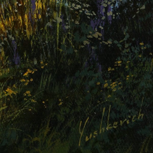 Immagine aggiuntiva 3: Fotorealismo Paesaggio Pittura "Mattina in montagna", pittore Viktar Yushkevich Yuvart acrilico tela 