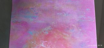 Painting "Malinovyy Rassvet" by painter Irina Mirskaya acrylic fabric at Jose Art Gallery