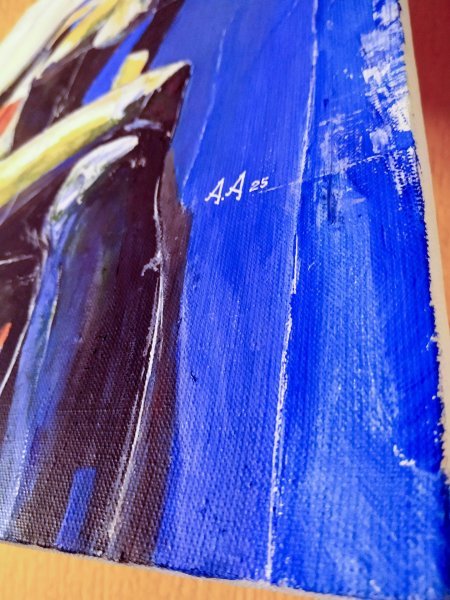 Additional view 4: Expressionism Nude Painting By the Window by painter Alexander Aksyonov acrylic canvas 