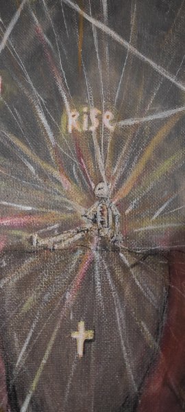 Додаткове зображення 7: Експресіонізм Міфологічний Живопис "І все ж я піднімаюся", живописець Lix акрил холст 