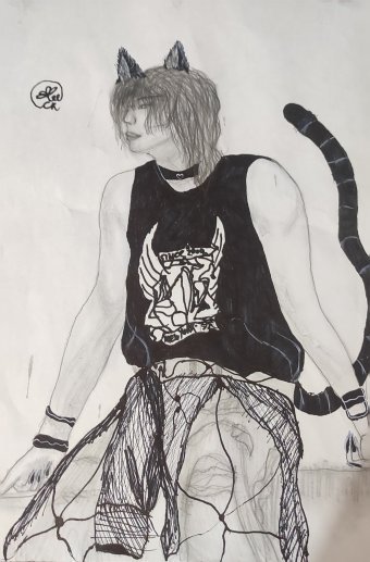 Malarstwo "Hwang Hyunjin: Lekki szkic zmysłowości", malarz Lix ołówek papier w Jose Art Gallery