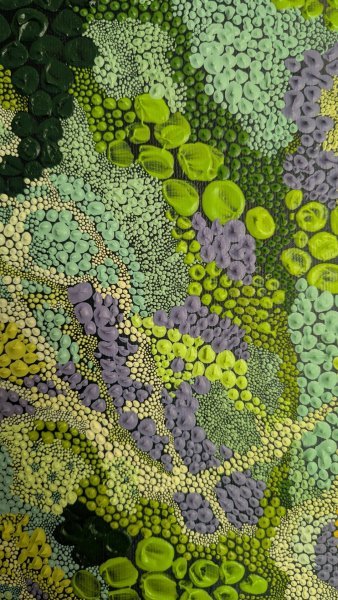 Additional view 4: Abstract Mythological Painting Forming a new self by painter Oksana Gural acrylic canvas 