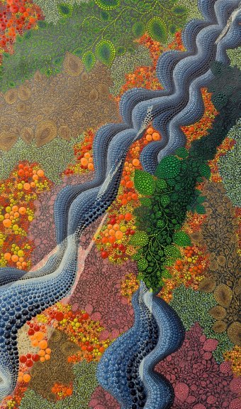 Painting "The way home" by painter Oksana Gural acrylic canvas at Jose Art Gallery