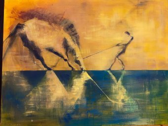 Живопись "Демократия", живописец Марія Скібіцька акрил холст в Jose Art Gallery