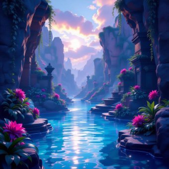 Paradise Lights: Colorful Night Vibes