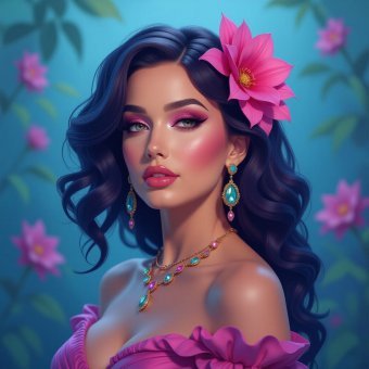 Attractive Oriental Beauty Portrait 2025