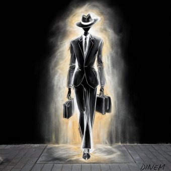 Arte digitale "Scheletro visivo", artista digitale Dinem alla Jose Art Gallery