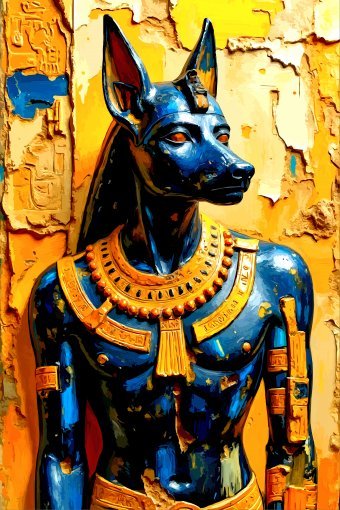 Цифровое искусство "Анубис Хранитель Душ", цифровой художник Viktor Levchenko в Jose Art Gallery