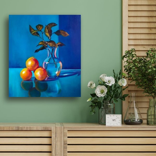 Additional view 1: Fine Art Still-Life Painting The Game of Light and Colors in Still Life by painter Liliana Kovhuto oil canvas 