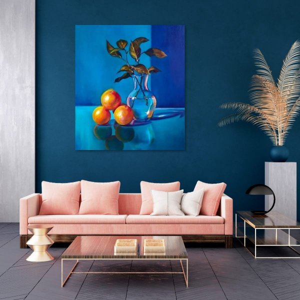 Additional view 2: Fine Art Still-Life Painting The Game of Light and Colors in Still Life by painter Liliana Kovhuto oil canvas 