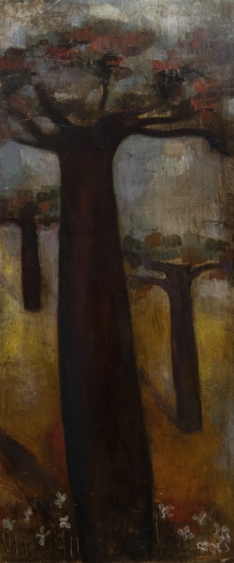 Живопись "Баобаб / баобабовое дерево", живописец Elene Injia масло холст в Jose Art Gallery