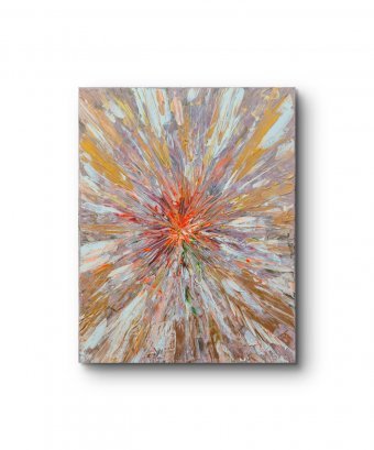 Painting "Rays of Light: Spreading Joy and Harmony" by painter Yuriy Ostrovskiy acrylic canvas at Jose Art Gallery