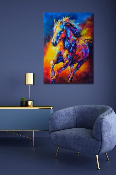 Additional view 3: Contemporary Art Animal Painting Fiery momentum by painter Anastasia Kozorez oil canvas 