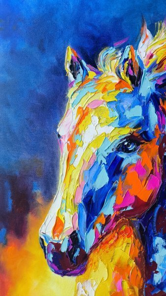 Additional view 6: Contemporary Art Animal Painting Fiery momentum by painter Anastasia Kozorez oil canvas 