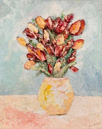 Bouquet di tulipani vivaci in fiore