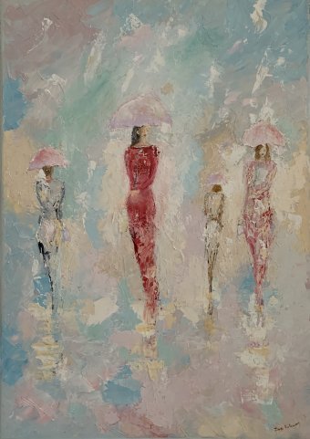 Donne sotto la pioggia