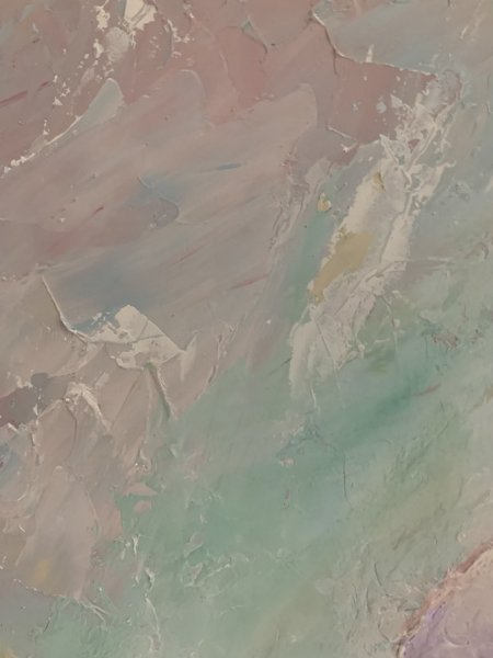 Additional view 10: Expressionism Genre Painting Women in the rain by painter Dora Kalinova oil canvas 