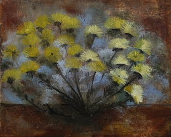 Живопись "Солнечный Цветок", живописец Elene Injia масло холст в Jose Art Gallery