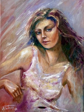Живопись "Свет Внутренней Грации", живописец NINA LITVIN масло холст в Jose Art Gallery