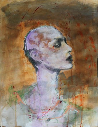 Живопись "Красивая, молодая и уверенная в себе", живописец Lochter Andreas смешанная техника картон в Jose Art Gallery