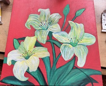 Drawing "The Light Within: Harmony of Tenderness and Strength" by illustrator Ivanka Shunduryk acrylic canvas at Jose Art Gallery