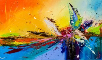 Painting "Birth of Energy" by painter Liubov Kuptsova oil canvas at Jose Art Gallery