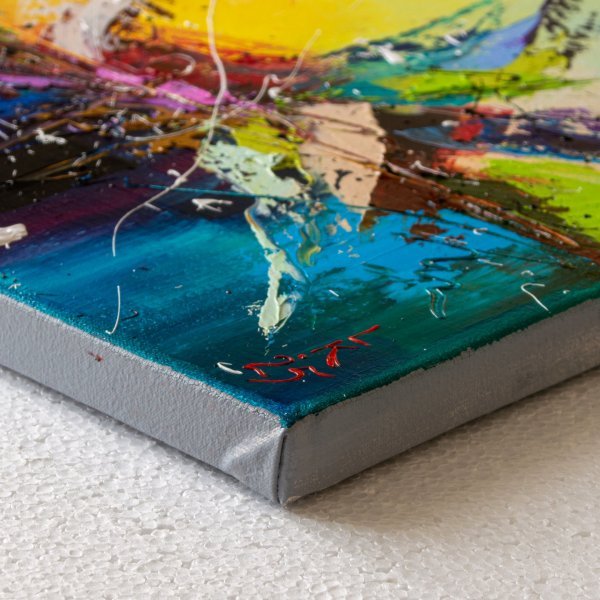 Additional view 7: Abstract Interior Painting Birth of Energy by painter Liubov Kuptsova oil canvas 