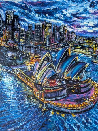 Harmonie du soir à l'Opéra de Sydney