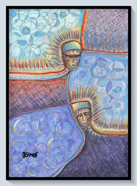 Parallel Worlds Painting by Ewa Dura - Jose Art Gallery