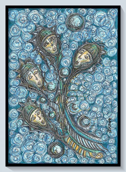 Additional view 3: Expressionism History Painting Past by painter Ewa Dura mixed method paper 